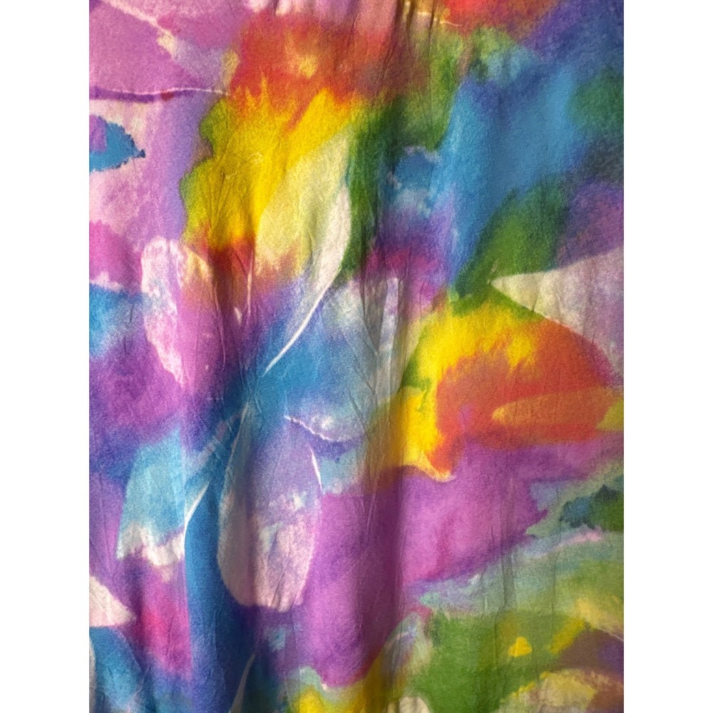 Jams World 50 Years Floral Watercolor Keyhole Shift Dress Womens XS Purple Multi - Picture 3 of 5